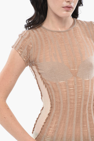 Short Sleeve Top M-CALAI-SS with Mesh Details