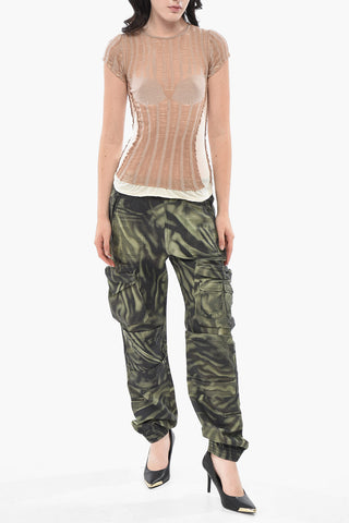 Short Sleeve Top M-CALAI-SS with Mesh Details