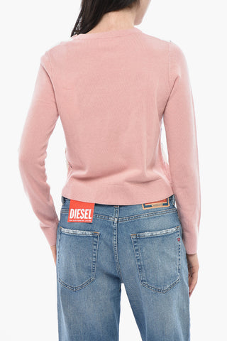 Maglia Girocollo M-ROMKO a Motivo Argyle con Dettaglio Cut Out