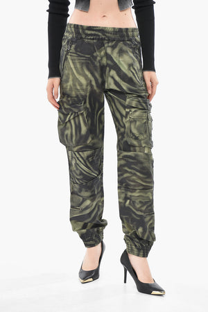 Pantaloni Cargo P-MIROW Con Stampa Camo