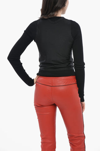 Crewneck Sweater Lightweight M-ROSEL In Double-Layered Fabric