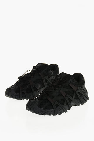 Sneakers Basse S-PROTOTYPE CR in Tessuto Mesh Traspirante con Inserti Strutturati e Coulisse