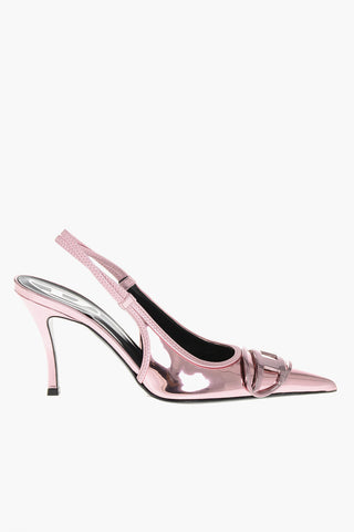 Decolletè Slingback D-VENUS SB in Pelle Vegan Lucida con Dettaglio Iconico Tacco 10cm