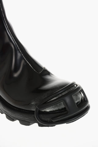 Brushed Leather Ankle Boots D-HAMMER BT With Side Zip