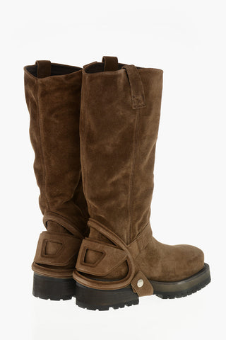 Wildleder-Stiefeletten D-TEXAN 2IN1 Mit Modularen Design Und Abnehmbarem Schaft, 5 Cm Absatz