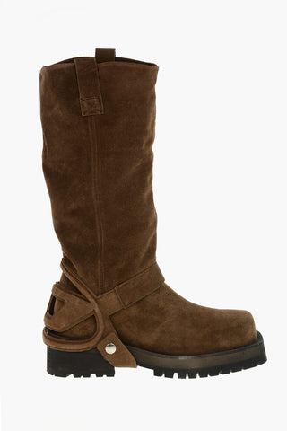 Wildleder-Stiefeletten D-TEXAN 2IN1 Mit Modularen Design Und Abnehmbarem Schaft, 5 Cm Absatz
