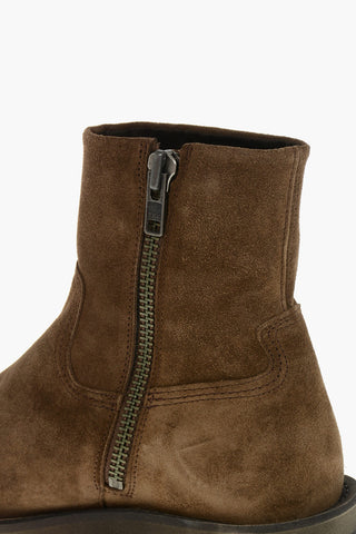 Wildleder-Stiefeletten D-TEXAN 2IN1 Mit Modularen Design Und Abnehmbarem Schaft, 5 Cm Absatz