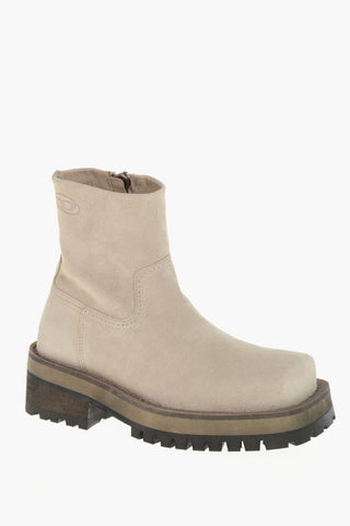 Suede Ankle Boots D-TEXAN 2IN1 With Modular Design And Removable Shaft, 5cm Heel