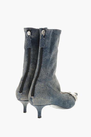 Stiefeletten D-VENUS KITTIE Aus Denim Mit Ikonischem Detail Absatz 5 cm