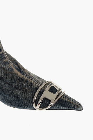 Stiefeletten D-VENUS KITTIE Aus Denim Mit Ikonischem Detail Absatz 5 cm