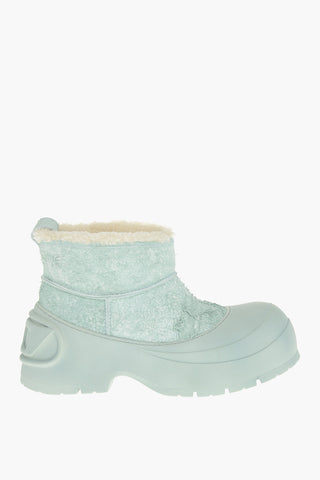 Stivaletti D-DONALD MONTONE in Pelle con Suola Chunky e Interno in Pelliccia