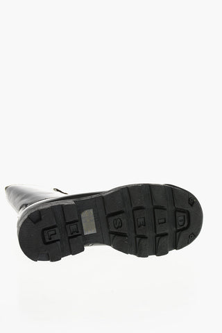 Combat-Stiefel aus Leder D-HAMMER BT mit seitlichem Reißverschluss
