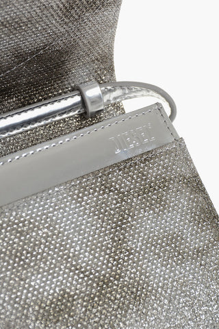 Portafoglio 1DR WALLET in Lurex con Dettaglio Iconico e Tracolla Removibile