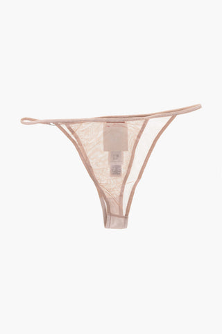 Slip PUNCHY-GFT aus transparentem Stretchstoff mit Oval-D-Detail