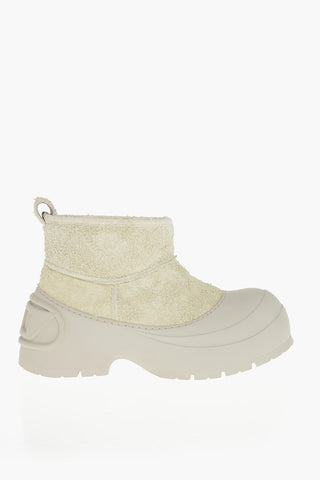 Lederstiefeletten D-DONALD MONTONE mit Chunky-Sohle und pelzgefüttertem Innenraum