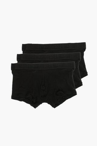 Set 3 Paia di Boxer BENJAMIN-D-MONO in Cotone con Logo Tono su Tono