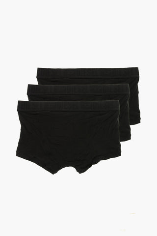 Set 3 Paia di Boxer BENJAMIN-D-MONO in Cotone con Logo Tono su Tono