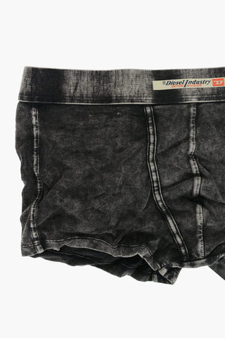 Boxer UMBX-DAMIEN-H aus Stretch-Baumwolle mit Acid-Wash-Effekt