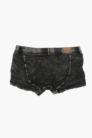 Boxer UMBX-DAMIEN-H aus Stretch-Baumwolle mit Acid-Wash-Effekt
