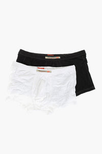 Set 2 Paia di Boxer DEVON in Cotone Stretch con Monogram