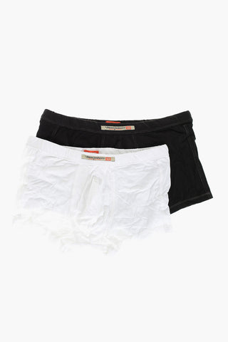 Set 2 Paia di Boxer DEVON in Cotone Stretch con Monogram