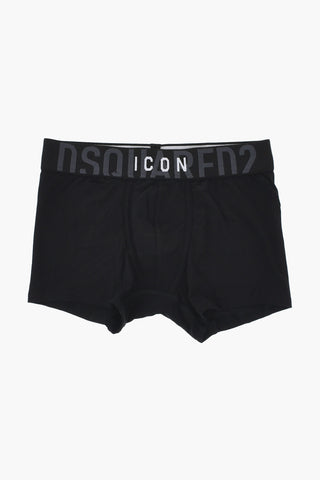 ICON Stretch Cotton Boxer With Logo Waistband