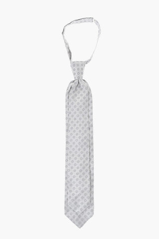 Cravatta Ascot in Seta a Fantasia con Fazzoletto da Taschino Abbinato