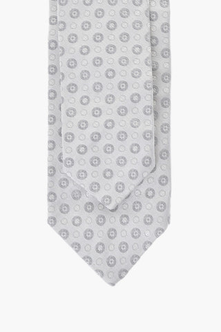 Cravatta Ascot in Seta a Fantasia con Fazzoletto da Taschino Abbinato