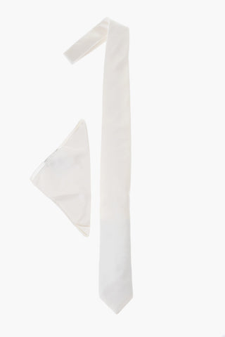 Silk Satin Tie And Pocket Square Set