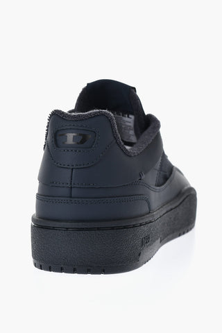 Sneakers Basse S-OVAL SKATE in Tessuto e Pelle a Tinta Unita