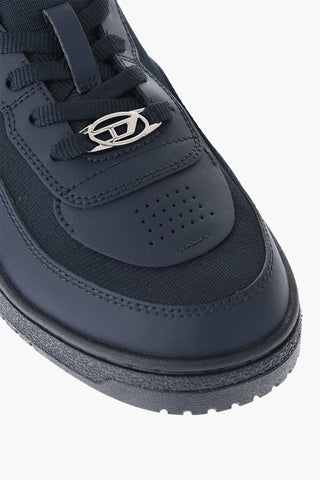 Sneakers Basse S-OVAL SKATE in Tessuto e Pelle a Tinta Unita