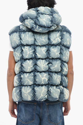 Puffer Jacket W-THYS Sleeveless Bleached Effect
