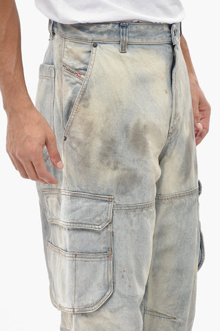 Cargo Jeans D-FISH Loose Fit Straight Leg 23cm