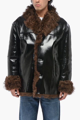 Lackjacke L-HARNETT Mit Shearling-Futter