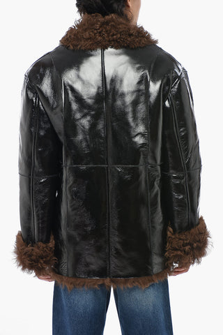 Lackjacke L-HARNETT Mit Shearling-Futter