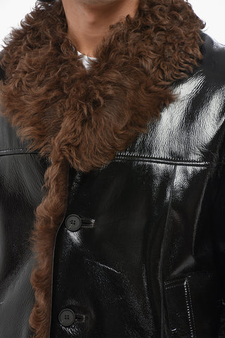 Lackjacke L-HARNETT Mit Shearling-Futter