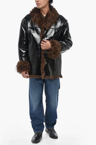 Lackjacke L-HARNETT Mit Shearling-Futter