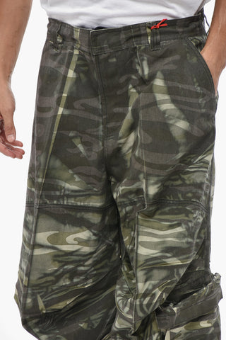 Patterned Cotton-Blend Cargo Pants P-ARNE