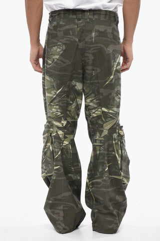 Patterned Cotton-Blend Cargo Pants P-ARNE