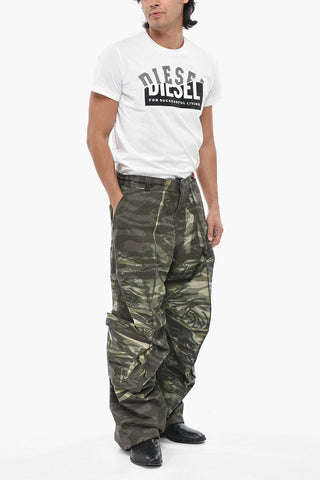 Patterned Cotton-Blend Cargo Pants P-ARNE