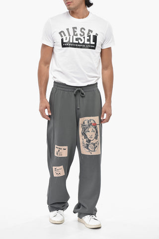 DAMIANO DAVID Joggers P-MARTYANS Aus Angerauter Baumwolle Mit Kontrast-Patches
