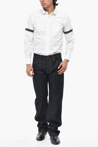 Jeans mit geradem Bein und sichtbaren Nähten 23cm