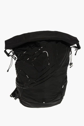 Trekkingrucksack DRAPE aus technischem Gewebe einfarbig mit Roll-Top-Verschluss