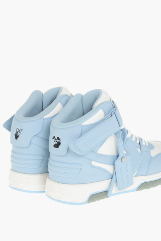 Mid-Top Two-Tone Leather Sneakers OUT OF OFFICE