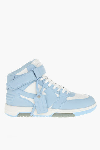 Mid-Top Two-Tone Leather Sneakers OUT OF OFFICE