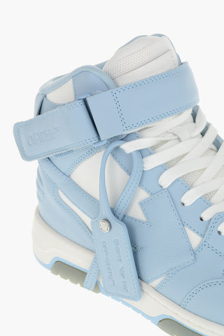 Mid-Top Two-Tone Leather Sneakers OUT OF OFFICE