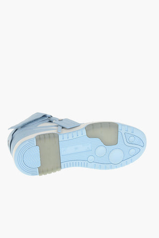 Mid-Top Two-Tone Leather Sneakers OUT OF OFFICE