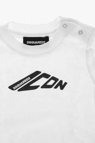 ICON Long-Sleeve Crewneck T-Shirt With Printed Logo
