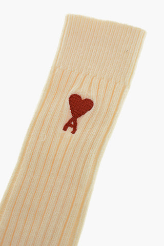 Organic Cotton Long Socks With Embroidery