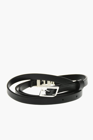 ICON Slim-Fit Belt with 10mm Metal Monogram